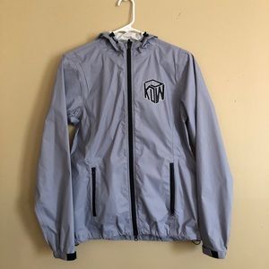 Wicked clothing gray windbreaker